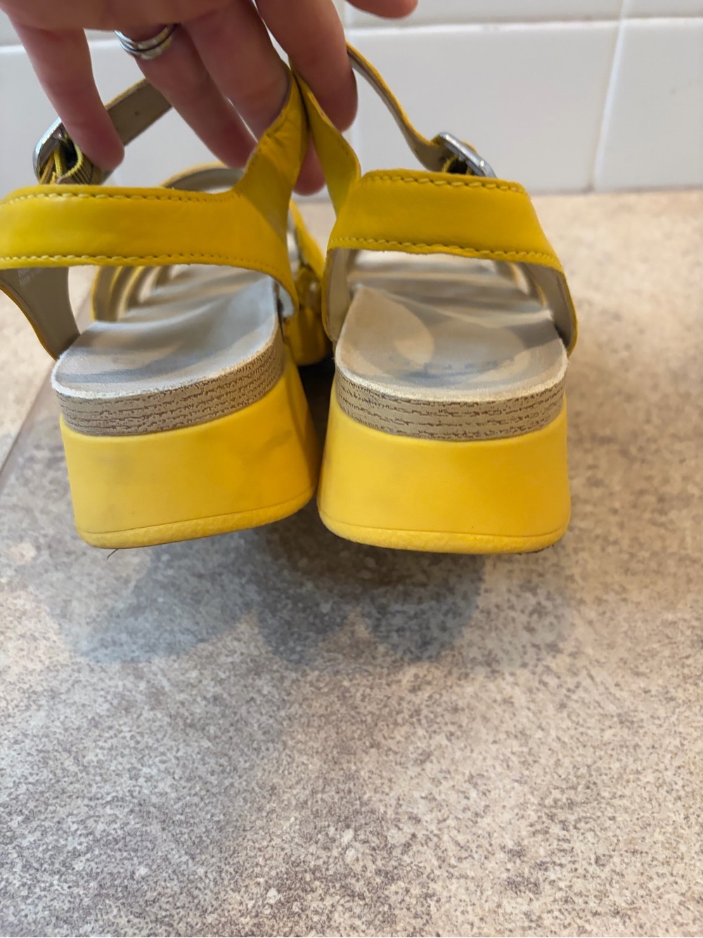 Dansko Yellow Roxie Sandals - Picture 5 of 7